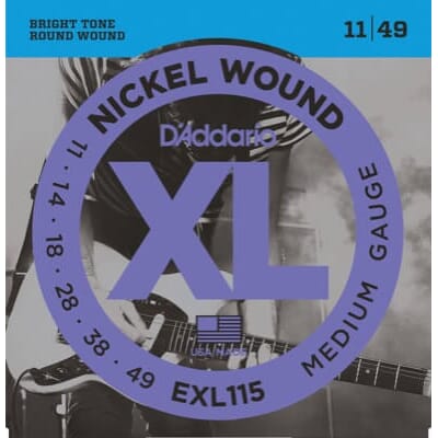 370312807050 D'Addario XL strengesett el.gitar - EXL115. Medium..jpg
