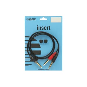 Klotz Insert Send/Retur-Kabel 1m sort
