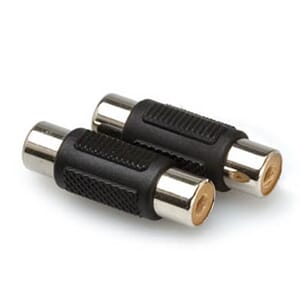 Hosa GRA101 hun-RCA/hun-RCA skjøtestykker sort