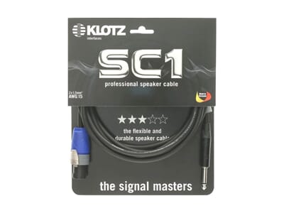 SC1-SP02SW Klotz SC1 Høyttalerkabel speakONJack 2m sort_1.jpg