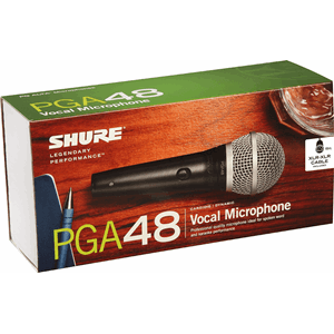 Shure PGA48-QTR-E HANDHELD MIC w 15FT 1/4in TO XLR CABLE