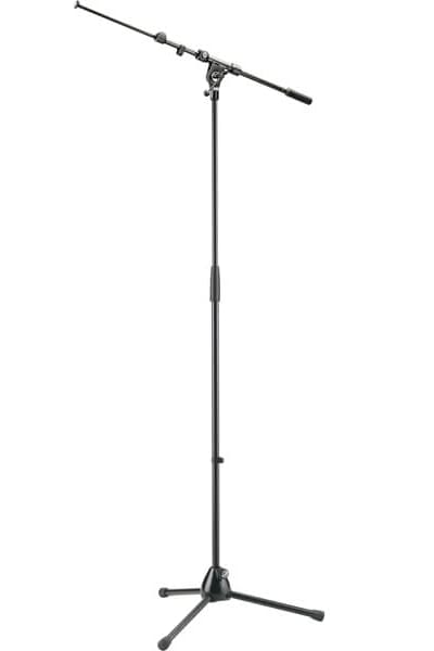 2552104b K&M 2104B Mik.stativ m. teleskopgalge Sort - Mikfronstativ.jpeg