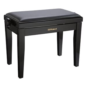 Roland Piano Bench, Polished Ebony, RPB-200PE
